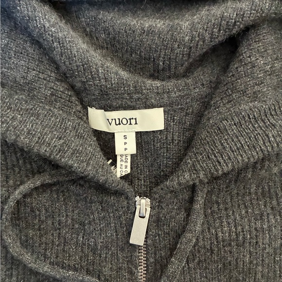 Vuori Émilie Full Zip Cashmere Rib Hoodie - Picture 3 of 5